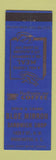 Matchbook Cover - Blue Mirror Sandwiches Washington DC
