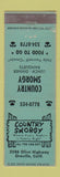 Matchbook Cover - Country Smorgy Oroville CA WEAR