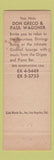 Matchbook Cover - Branding Room Santa Monica CA WEAR