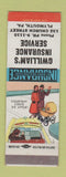 Matchbook Cover - G William's Insurance Plymouth PA