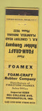 Matchbook Cover - Foam Craft Cubber Plainfield Indianapolis IN WEAR