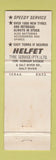 Matchbook Cover - Melfet Tire Versoolde Bande South Africa