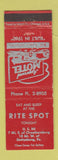 Matchbook Cover - Rite Spot Motel Gettysburg PA
