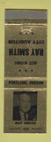 Matchbook Cover - Ray Smith City Auditor Portland OR