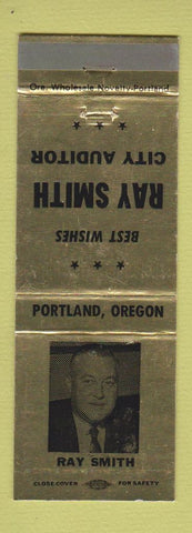 Matchbook Cover - Ray Smith City Auditor Portland OR