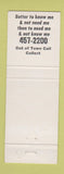 Matchbook Cover - Ralph Finley Bail Bonds San Rafael CA