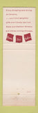 Matchbook Cover - Carson Pirie Scott Chicago IL
