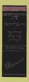Matchbook Cover - Morocco's Rsetaurant