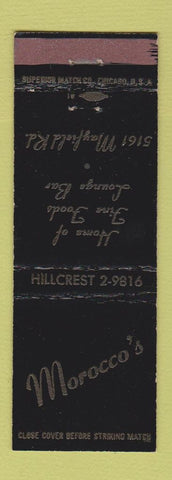 Matchbook Cover - Morocco's Rsetaurant