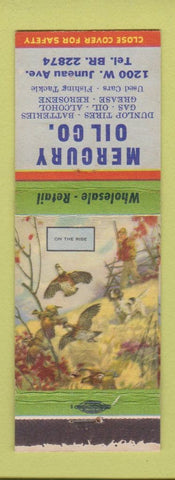 Matchbook Cover - Mercury Oil Dunlop Tires
