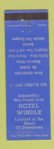 Matchbook Cover - Hotel Windle Jacksonville FL