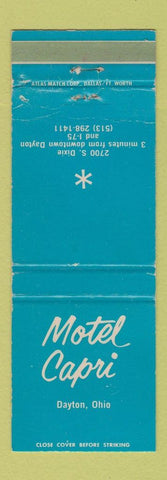 Matchbook Cover - Motel Capri Dayton OH WEAR