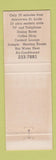 Matchbook Cover - Town House Motel Belleville IL