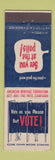 Matchbook Cover - American Heritage Foundation  Get Out the Vote