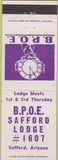 Matchbook Cover - Matchbook Cover Elks Club Safford AZ