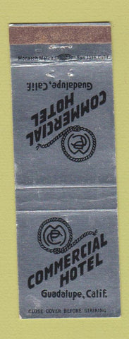 Matchbook Cover - Commercial Hotel Guadalupe CA WEAR