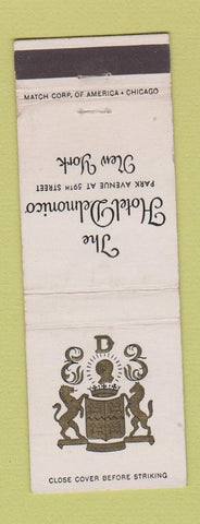 Matchbook Cover - Hotel Delmonico New York City WEAR