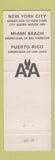 Matchbook Cover - Americana Hotel New York City