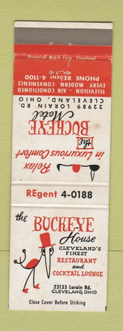 Matchbook Cover - Buckeye House Cleveland OH