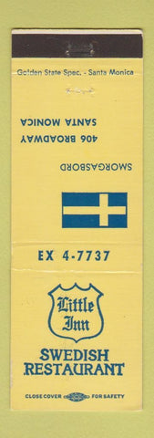 Matchbook Cover - Little Inn Swedish Restaurant Santa Monica CA