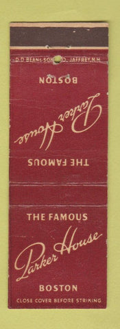 Matchbook Cover - Parker House Hotel Boston MA WEAR DD Bean