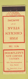 Matchbook Cover - Doerflein's New Corner Tavern