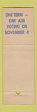 Matchbook Cover - American Heritage Foundation  Get Out the Vote