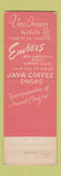 Matchbook Cover - Van Orman Hotels Evansville Fort Wayne Bloomington IN