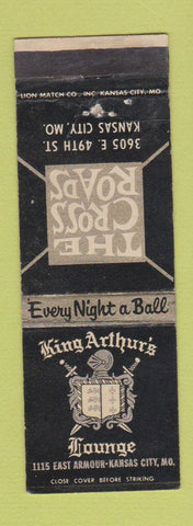 Matchbook Cover - The Cross Roads King Arthur's Lounge Kansas City MO WEAR