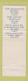 Matchbook Cover Belle Tires Michelin Pirelli Goodyear Detroit Troy Roseville MI