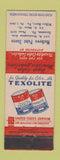 Matchbook Cover - Texolite Paint Mathews Wilkes Barre PA