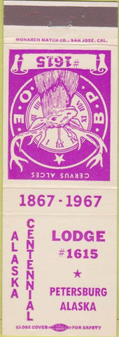 Matchbook Cover - Matchbook Cover Elks Club Petersburg AK