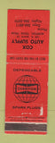 Matchbook Cover - Champion Spark Plugs Morton TX WORN