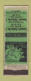 Matchbook Cover - Cawood's oil gas Idaho Springs Colorado? ADVANCE POOR