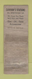Matchbook Cover - Cawood's oil gas Idaho Springs Colorado? ADVANCE POOR