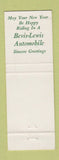 Matchbook Cover - Bevis Lewis Chevrolet Key West FL Christmas
