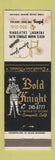 Matchbook Cover - Bold Knight Spina Yarn Fremont CA STAINED
