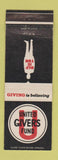 Matchbook Cover - United Givers Fund