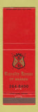 Matchbook Cover - Royalty House of Warren MI