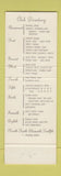Matchbook Cover - Milwaukee Athletic Club WI
