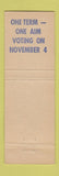 Matchbook Cover - American Heritage Foundation  Get Out the Vote