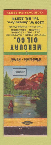 Matchbook Cover - Mercury Oil Dunlop Tires
