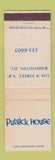 Matchbook Cover - Publick House Washington DC WEAR