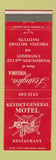 Matchbook Cover - Keydet General Motel Restaurant Lexington VA
