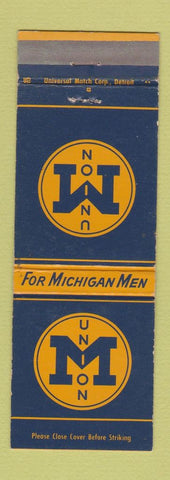 Matchbook Cover - University of Michigan Union MI Ann Arbor MI WEAR