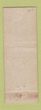 Matchbook Cover - WM Wallin Insurance Stockholm WI WEAR