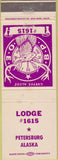 Matchbook Cover - Matchbook Cover Elks Club Petersburg AK