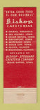 Matchbook Cover - Bishop Cafeterias CHAIN