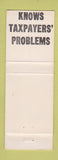 Matchbook Cover - Harry Spenny County Treasurer Election