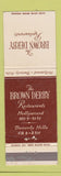 Matchbook Cover - Brown Derby Hollywood Beverly Hills CA WEAR